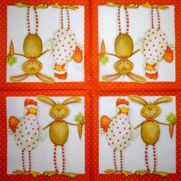 184 Rabbits:  unnatürlich - 3-ply - 35x35 cm